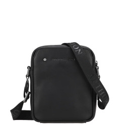 Arthur and Aston Danny Small Crossbody Bag for Men in Black Leather
