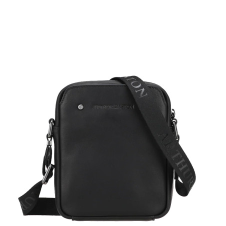 Arthur and Aston Danny Small Crossbody Bag for Men in Black Leather