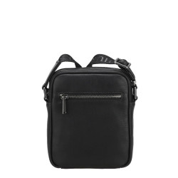 Arthur and Aston Danny Small Crossbody Bag for Men in Black Leather