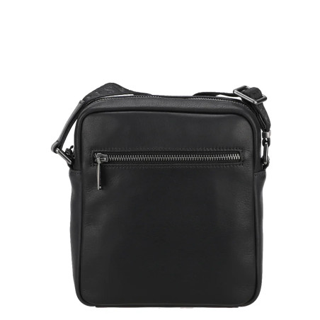 Arthur and Aston Danny Large Crossbody Bag for Men in Black Leather