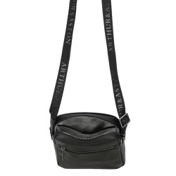 Arthur and Aston Danny Large Crossbody Bag for Men in Black Leather