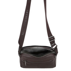 Arthur and Aston Danny Small Satchel for Men in Chestnut Leather