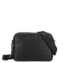 Arthur and Aston Danny Small Satchel for Men in Black Leather