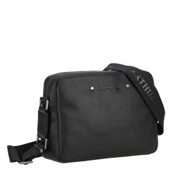 Arthur and Aston Danny Small Satchel for Men in Black Leather