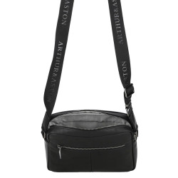 Arthur and Aston Danny Small Satchel for Men in Black Leather