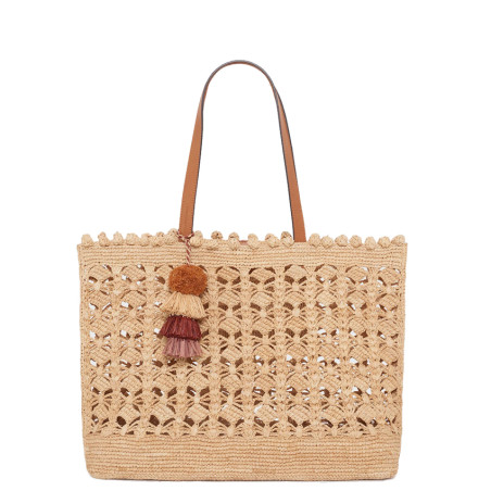 Gérard Darel Sandra Raffia Tote Bag with Twine