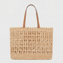 Gérard Darel Sandra Raffia Tote Bag with Twine