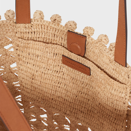 Gérard Darel Sandra Raffia Tote Bag with Twine