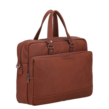 Arthur & Aston Arsène Large Document Holder in Leather for Men Cognac