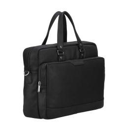 Arthur & Aston Arsène Large Document Holder in Leather for Men - Black