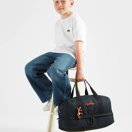 Cameleon Vintage Urban Sports Bag Navy Orange Stitchin