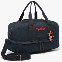 Cameleon Vintage Urban Sports Bag Navy Orange Stitchin