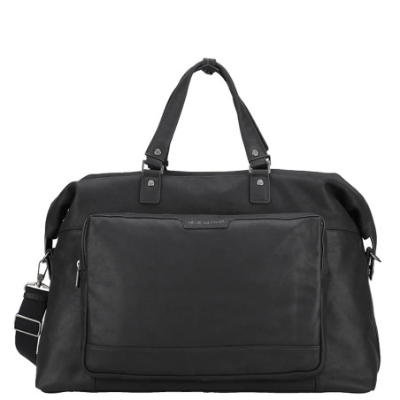 Arthur & Aston Arsène Carry-On Travel Bag in Black Leather
