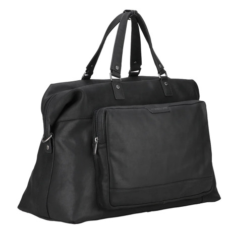 Arthur & Aston Arsène Carry-On Travel Bag in Black Leather