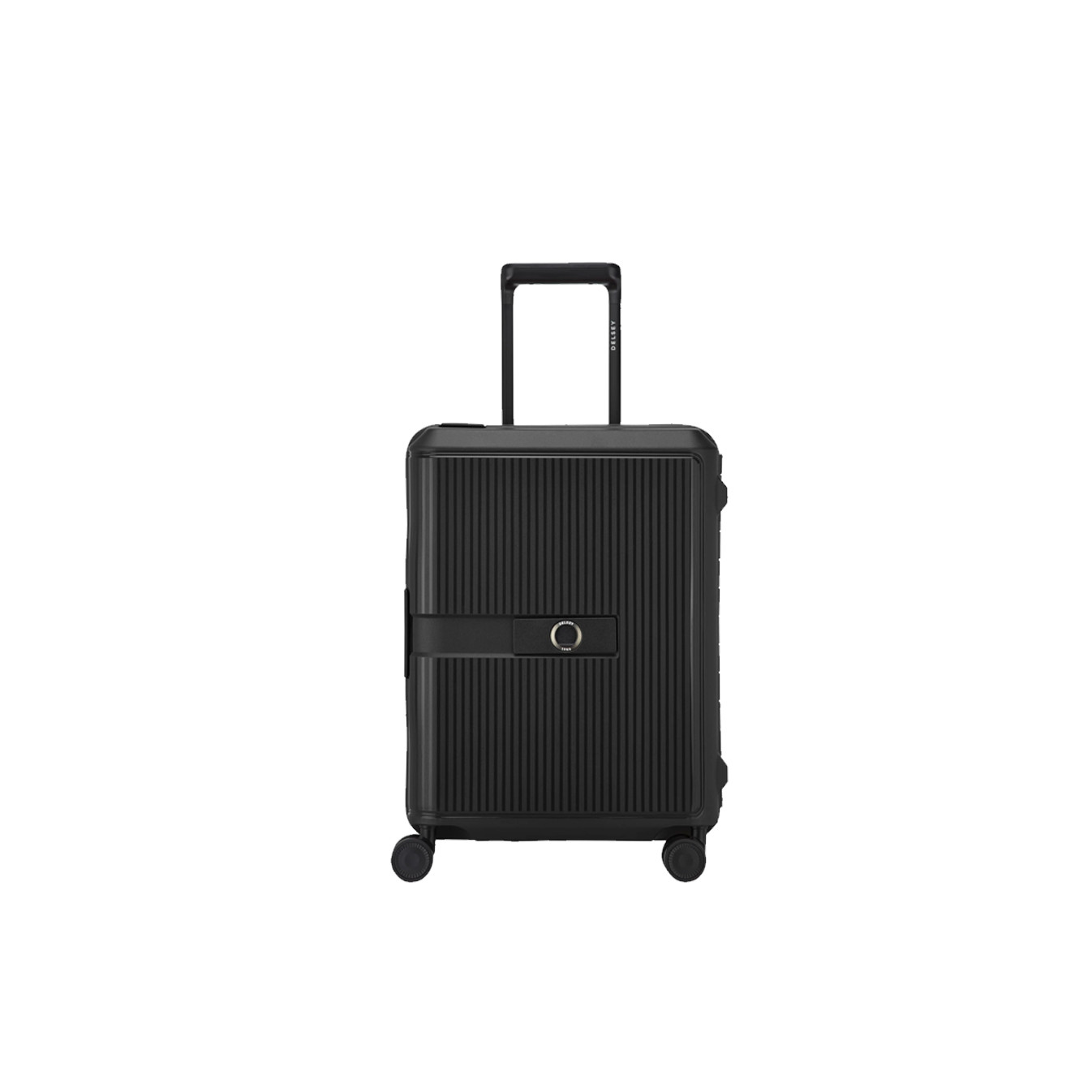 Delsey Vauban Hard Shell Carry-On Suitcase 4 Wheels 55 CM TSA Black