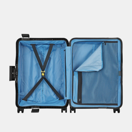 Delsey Vauban Hard Shell Carry-On Suitcase 4 Wheels 55 CM TSA Black