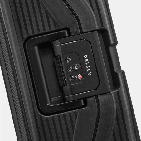 Delsey Vauban Hard Shell Carry-On Suitcase 4 Wheels 55 CM TSA Black
