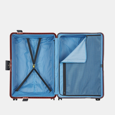 Delsey Vauban Hard Shell 4-Wheel 76 CM TSA Terracotta Luggage
