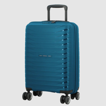 Jump Inlu Carry-on Rigid Ultra-Light 4 Wheels Tsa 55Cm Petrol Blue