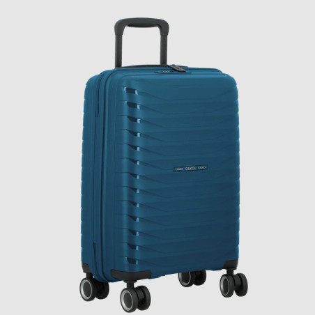 Jump Inlu Carry-on Rigid Ultra-Light 4 Wheels Tsa 55Cm Petrol Blue