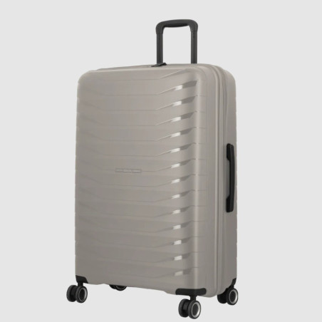 Jump Inlu Valise Rigide Extensible 4 Roues Tsa 68Cm Beige côté