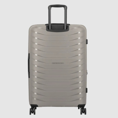Jump Inlu Rigid Expandable Suitcase 4 Wheels TSA 68cm Beige