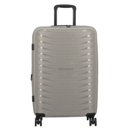 Jump Inlu Rigid Expandable Suitcase 4 Wheels TSA 68cm Beige