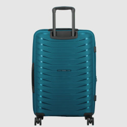 Jump Inlu Valise Rigide Extensible 4 Roues Tsa 68Cm Bleu Pétrole dos
