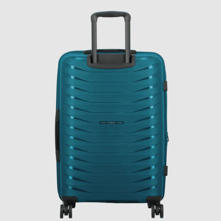 Jump Inlu Valise Rigide Extensible 4 Roues Tsa 68Cm Bleu Pétrole dos