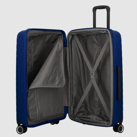 Jump Inlu Rigid Expandable Suitcase 4 Wheels Tsa 68Cm Grey
