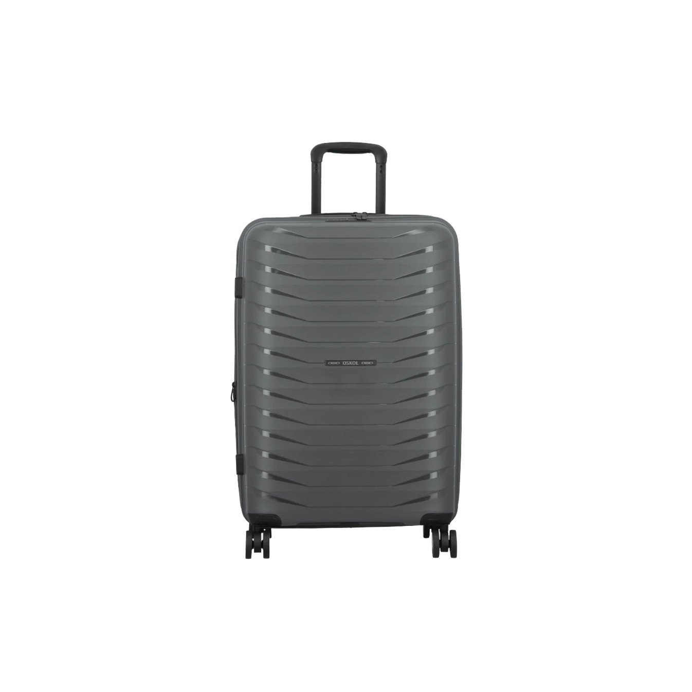 Jump Inlu Rigid Expandable Suitcase 4 Wheels Tsa 68Cm Grey