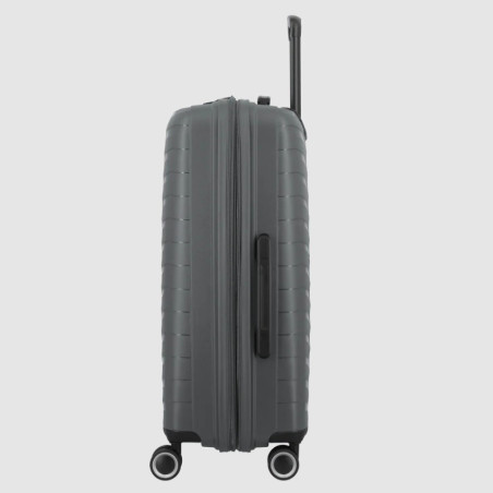 Jump Inlu Rigid Expandable Suitcase 4 Wheels Tsa 68Cm Grey