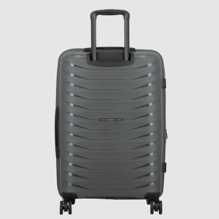 Jump Inlu Rigid Expandable Suitcase 4 Wheels Tsa 68Cm Grey