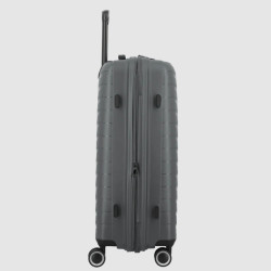 Jump Inlu Rigid Expandable Suitcase 4 Wheels Tsa 68Cm Grey