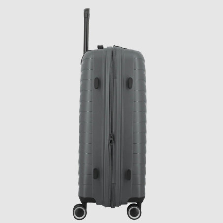 Jump Inlu Valise Rigide Extensible 4 Roues Tsa 68Cm Gris profil