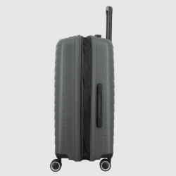Jump Inlu Valise Rigide Extensible 4 Roues Tsa 68Cm Gris extensible