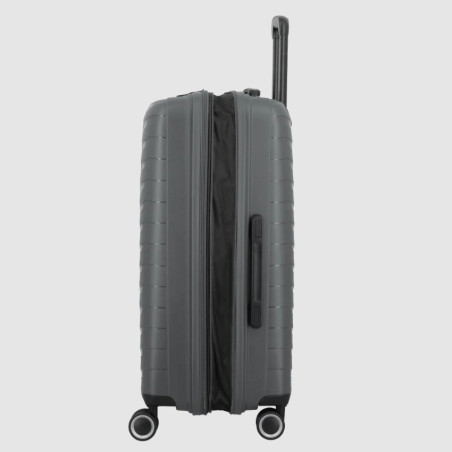 Jump Inlu Valise Rigide Extensible 4 Roues Tsa 68Cm Gris extensible