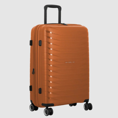 Jump Inlu Rigid Expandable Suitcase 4 Wheels Tsa 68Cm Orange