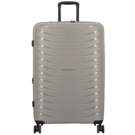 Jump Inlu Rigid Expandable Suitcase 4 Wheels Tsa 78Cm Beige