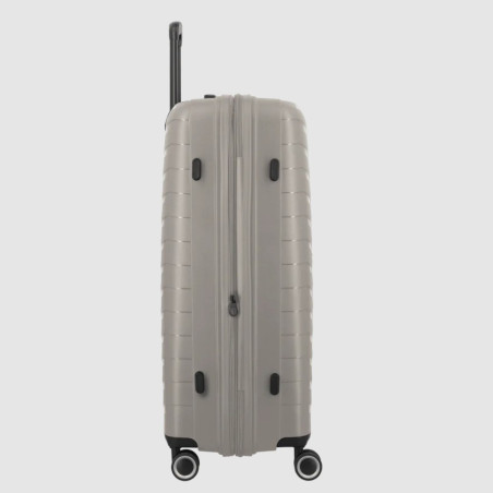 Jump Inlu Rigid Expandable Suitcase 4 Wheels Tsa 78Cm Beige