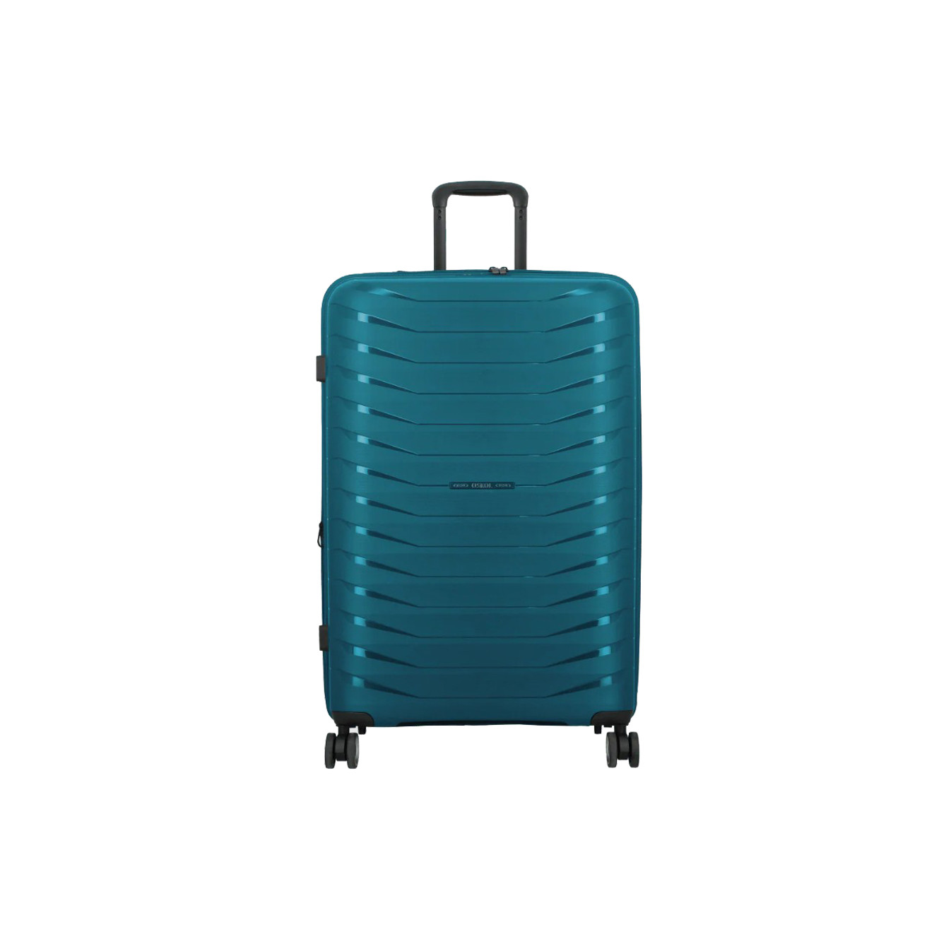 Jump Inlu Rigid Expandable Suitcase 4 Wheels Tsa 78Cm Petrol Blue