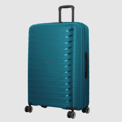 Jump Inlu Rigid Expandable Suitcase 4 Wheels Tsa 78Cm Petrol Blue