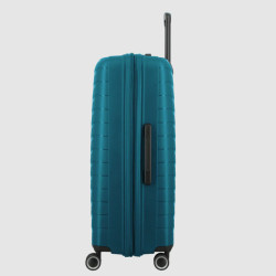 Jump Inlu Valise Rigide Extensible 4 Roues Tsa 78Cm Bleu Pétrole profil