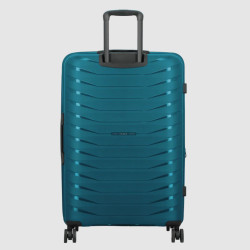 Jump Inlu Rigid Expandable Suitcase 4 Wheels Tsa 78Cm Petrol Blue