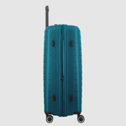 Jump Inlu Rigid Expandable Suitcase 4 Wheels Tsa 78Cm Petrol Blue