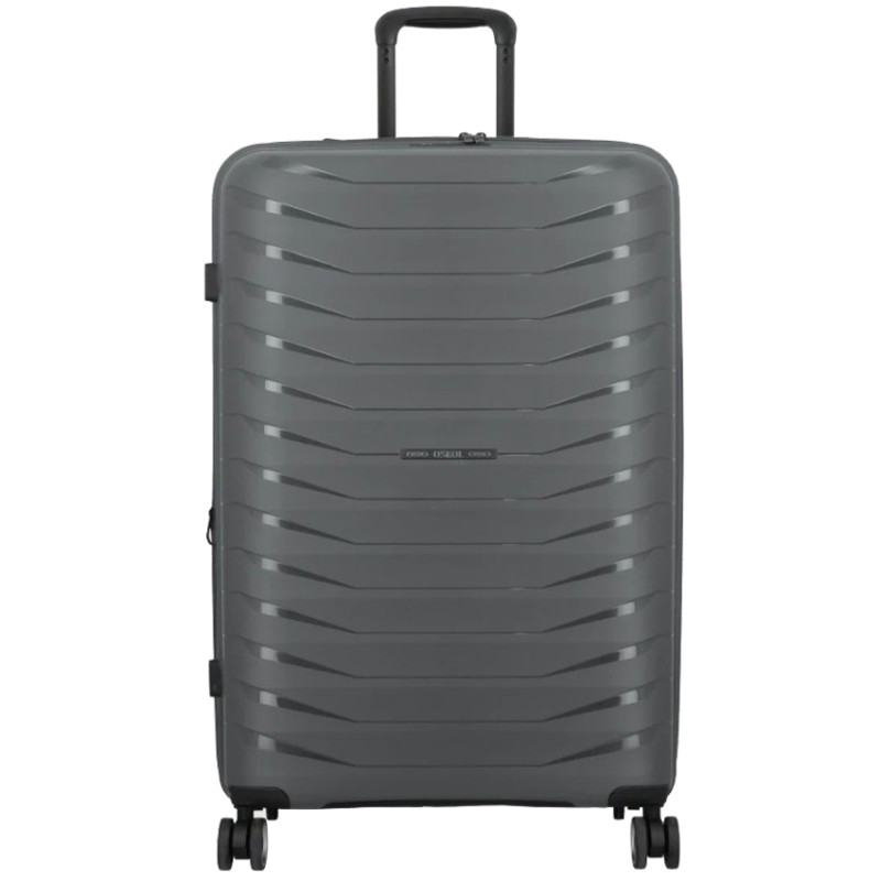 Jump Inlu Rigid Expandable Suitcase 4 Wheels Tsa 78Cm Grey