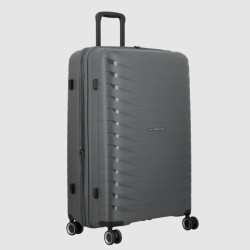 Jump Inlu Rigid Expandable Suitcase 4 Wheels Tsa 78Cm Grey