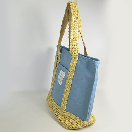 Les Tropéziennes Hondo Canvas Shopping Tote Bag Blue