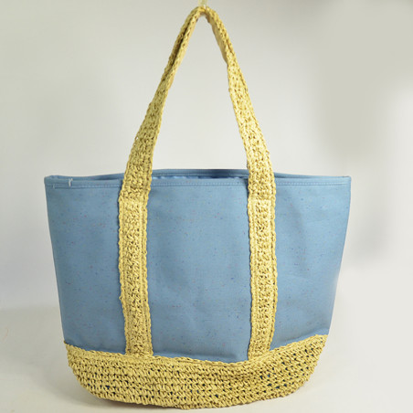 Les Tropéziennes Hondo Canvas Shopping Tote Bag Blue