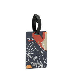 Anekke Eikon Address Card Blue with Patterns